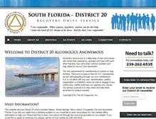 Tablet Screenshot of district20aa.org